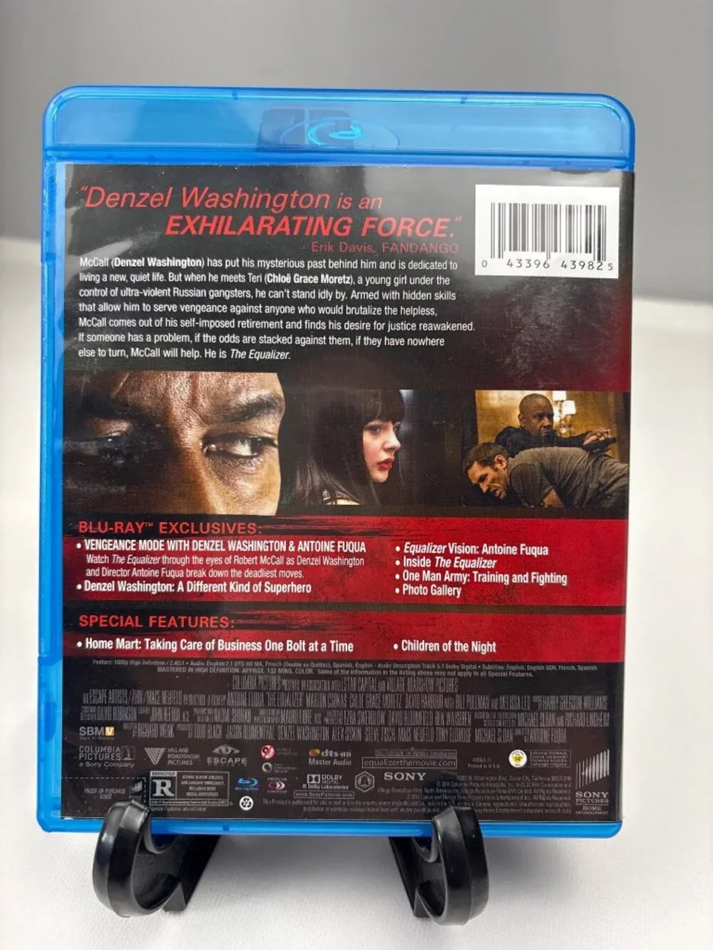 The Equalizer Blu-Ray Denzel Washington Action Thriller Exclusive Features